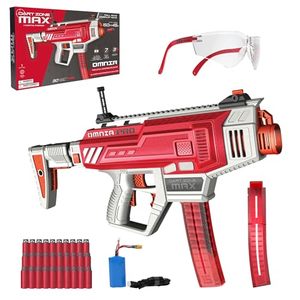 lot 61648 image: Dart Zone Max Omnia Pro Ultimate Battery Foam Dart Blaster with 30 Darts - Gen 2, Red