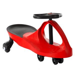 lot 61649 image: Wiggle Car Ride on Toy - No Batteries, Gears, or Pedals - Just Twist, Swivel, and Go - Outdoor Ride Ons for Kids 3 Years and Up by Lil Rider (Red)