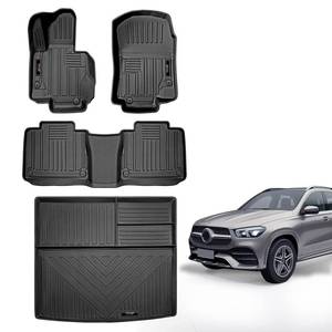 lot 61655 image: Yonugli All Weather Floor Mats and Trunk Cargo Liner Set Compatible for 2020-2023 2024 Mercedes-Benz, 5 Seater Accessorie
