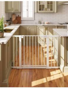 lot 61685 image: Cumbor 29.7-46 Inch Baby Gate for Stairs, White