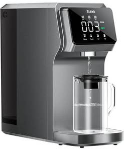 lot 61695 image: Stokk T1 UV Countertop Reverse Osmosis Water Filter, Carafe Alkaline Mineral Boost, 6 Stage