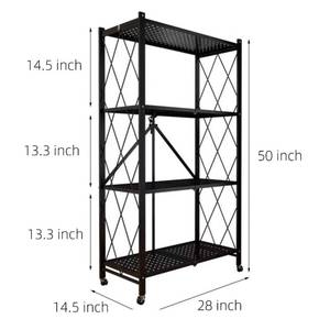 lot 61708 image: 4 Shelf Storage Shelves, Black