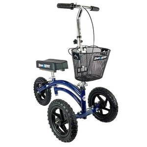 lot 61709 image: KneeRover Original Steerable All Terrain Knee Scooter for Adults, Blue
