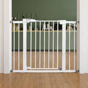 lot 61710 image: Babelio Baby Gate for Doorways and Stairs, 26in-40in, White