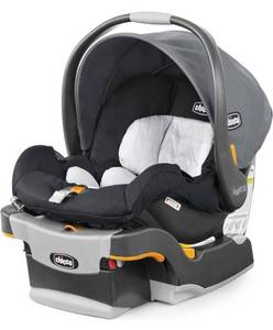 lot 61726 image: Chicco KeyFit 30 ClearTex Infant Car Seat and Base, Rear-Facing Seat, PewterGray