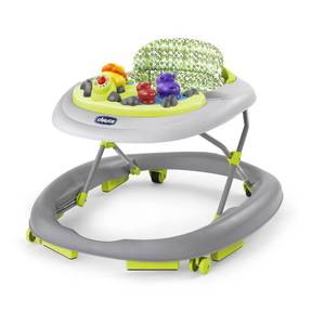 lot 61733 image: Chicco Walky Talky Baby Walker - Circles  GreyGreen