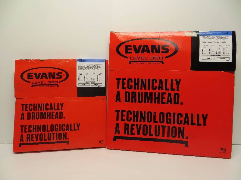 lot 2349 image: Evans level 360 Drumheads