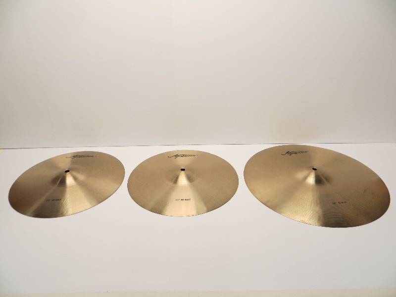 lot 2320 image: Agazarian symbols (2) 13 Hi-Hat  (1) 16 Crash
