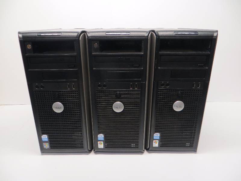 lot 2384 image: Dell optiplex 755 computers