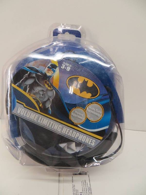 lot 2170 image: Batman Volume limiting headphones