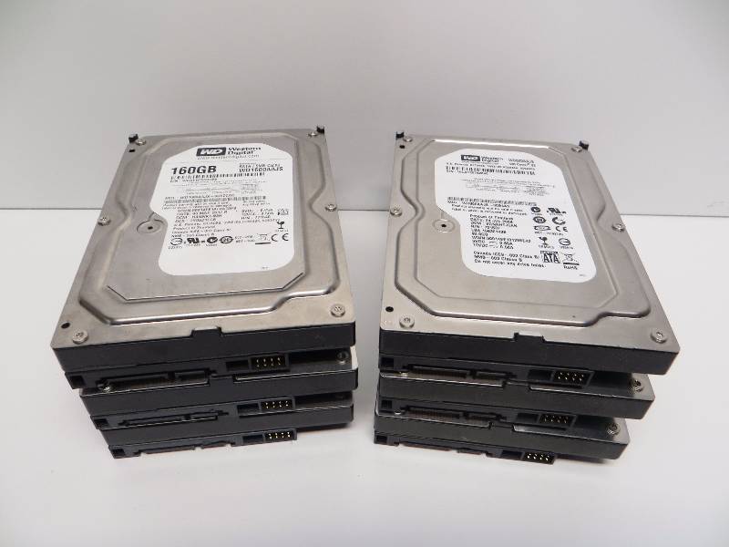 lot 2250 image: Western Digital hard drives