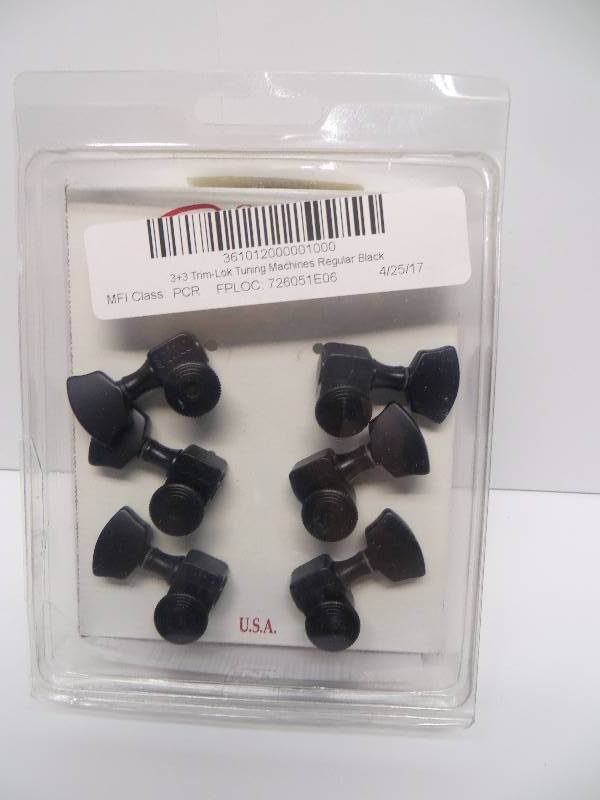 lot 2330 image: 33 trim-lock tuning machines regular black