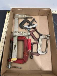 lot 1222 image: Box Full of C-Clamps