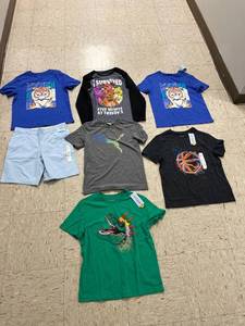 lot 1233 image: Boys Large (1012) Shirts & Shorts (Cat & Jack, & Puma)