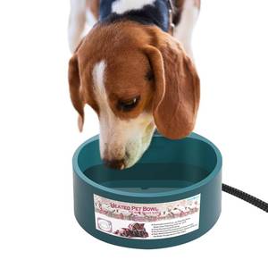 lot 43360 image: Heated Water Bowl for Outdoor Cats Dogs 2.2L Heated Waterer for Chickens, Rabbits, Squirrels Provides Drinkable Water in Winter Outside Heated Dog Bowl Thermal-Bowl for Bird Bath