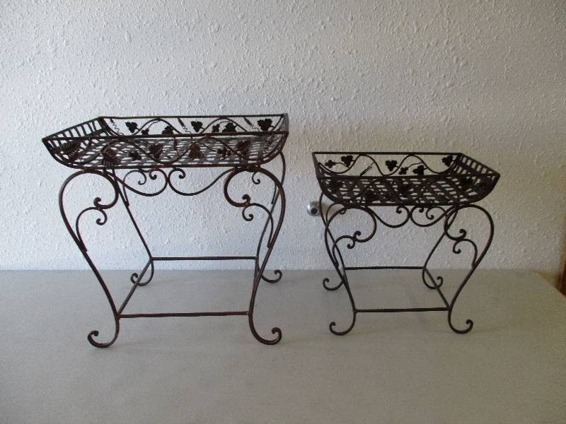 lot 1556 image: Metal Plant Stands