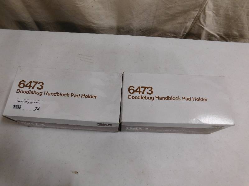 lot 74 image: Lot of 2 Doodlebug Handblock Pad Holder