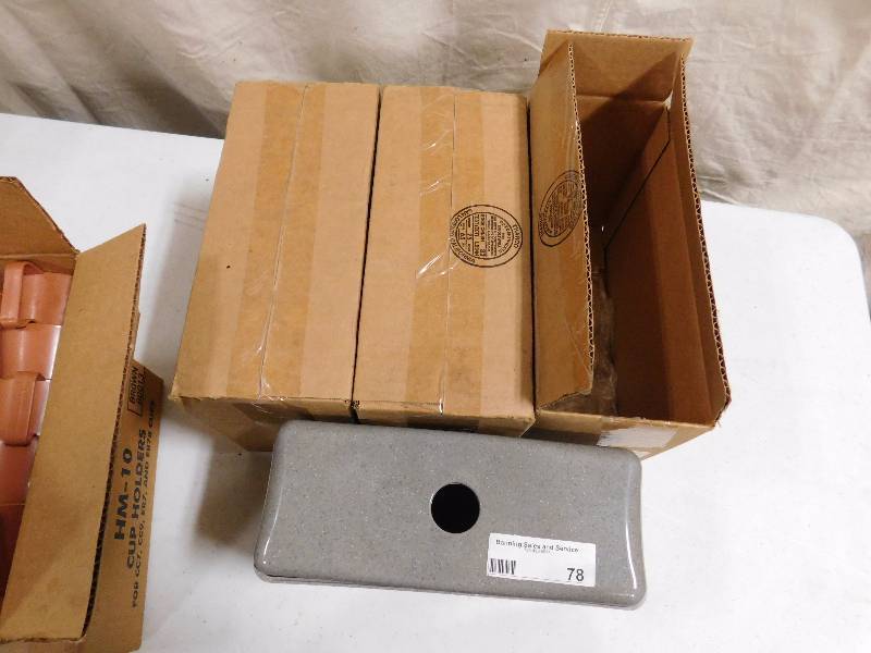 lot 78 image: Lot of Paper Towel Dispensers & Plastic Cup Holders