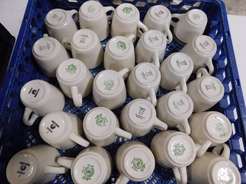 lot 86 image: Lot of Ceramic Saucers & Coffee Mugs