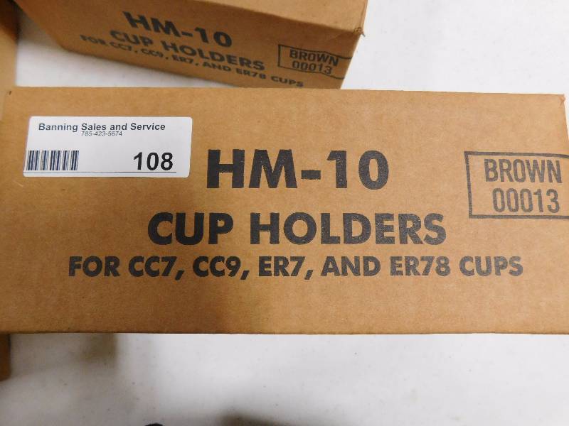 lot 108 image: Lot of 7 Boxes of Cup Holders