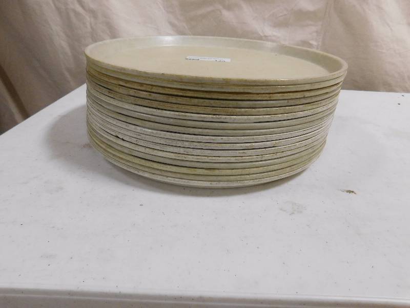 lot 123B image: Lot of Plastic White Trays