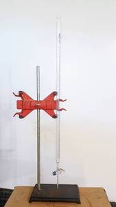 lot 334 image: HUMBOLDT 21225 Laboratory Stand with Glass Burette