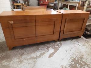 lot 505 image: Matching MCM Cavalier Dresser and Small Cedar Chest of Drawers