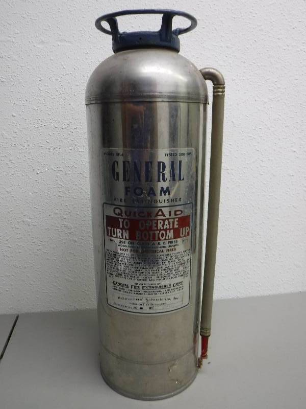 lot 3163 image: Antique  fire extinguisher