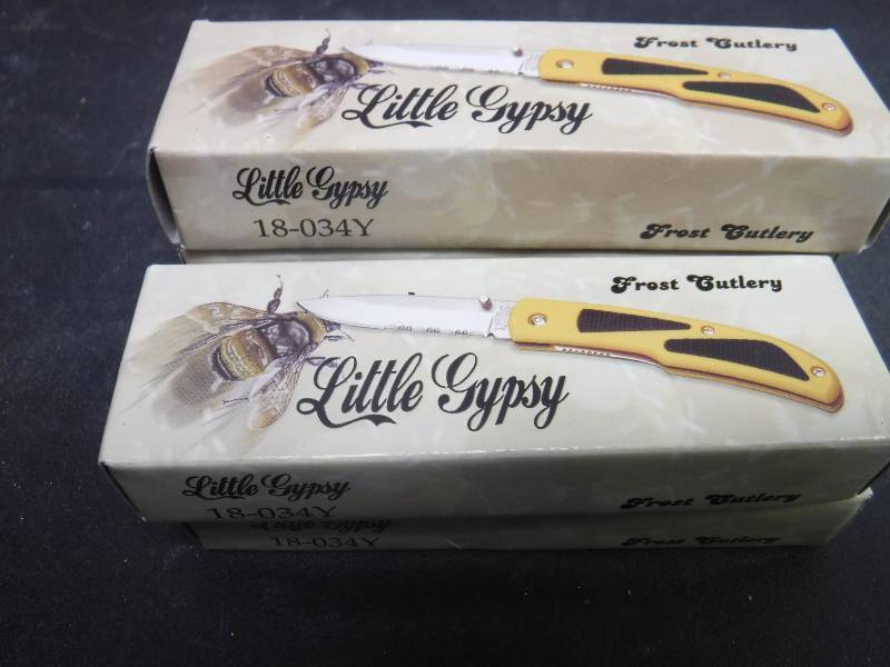 lot 3194 image: LITTLE GYPSY YELLOW KNIFE QTY 4