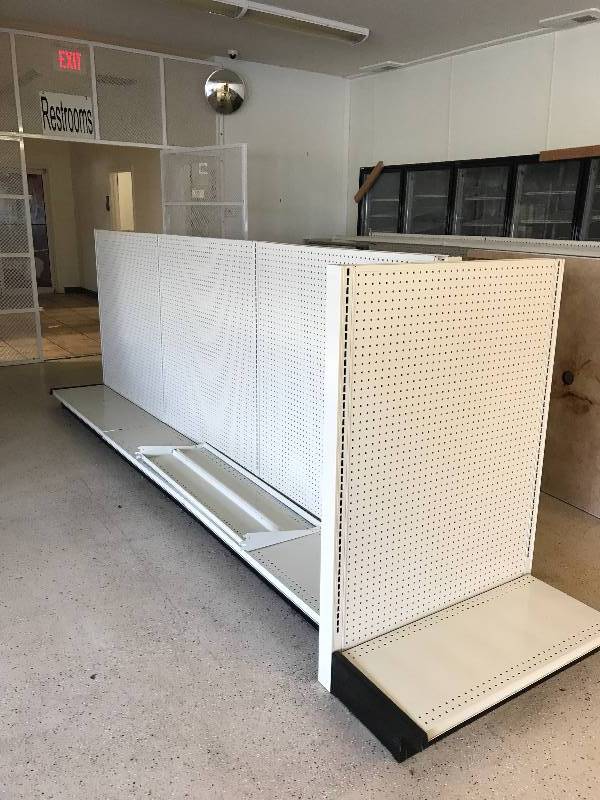 lot 3173 image: Gondola Shelving Over 48 feet