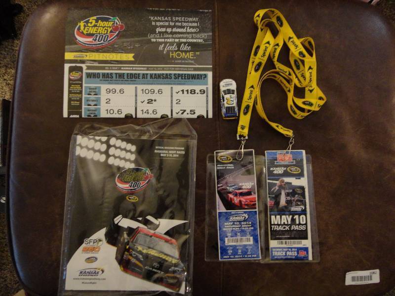 lot 1082 image: Kansas Speedway Memorabilia