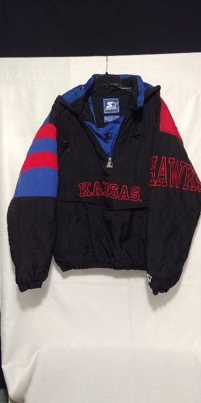 lot 124 image: Starter Kansas Jayhawks Jacket Size Large