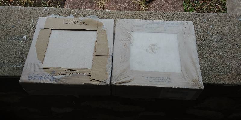 lot 179 image: 2 Boxes (22 Pieces Total) American Olean Glazed Floor Tile Canvas Color