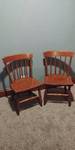 Pair of Solid Wood Heywood Wakefield Dining Chairs