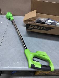 lot 1652 image: Lithium Electric Weed Whacker With 2 Batteries And A Charger