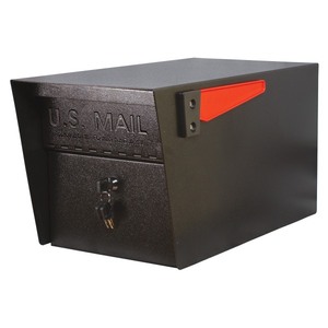 lot 1669 image: Westfield Outdoor 210835 Mail Manager Lockable Mailbox. (Front Corner Lightly Dented)