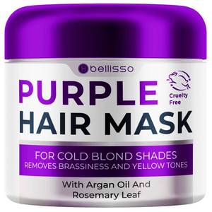 lot 1700 image: Purple Hair Mask - Deep Conditioner and Toner for Blonde, Brassy Hair - Hydrating Repair and After Bleach Treatment for Damaged and Dry Hair - Moisture Conditioning for Bleached Women and Men