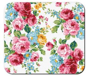 lot 1707 image: Rubber Dish Drying Mat for Kitchen Counter Large Pink Red Roses Floral Washable Quick Home Coffee Pad Fit Under Sink,Bar,Utensils 16x18in