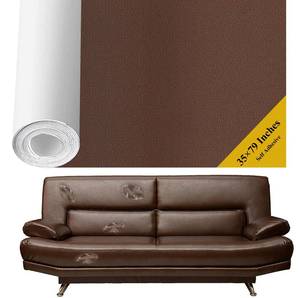 lot 2010 image: Self Adhesive Leather Repair Patch, 35 x 79 Inch Large Leather Repair Tape Waterproof, DIY Leather Repair Patch for Sofa, Chair, Car seat, Couches, Handbages, Furniture (Dark Brown)