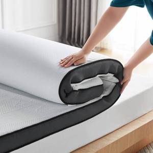 lot 2055 image: LINSY LIVING Full Mattresses Toppers 3 Inches, Gel Memory Foam Mattress Topper, Cooling Mattress Topper with Ventilated Design, Removable and Washable Cover, No-Slip Design, Bed Topper Full Size