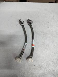 lot 2067 image: Faucet Water Supply Connector Line 12 Inch (2 Pack)