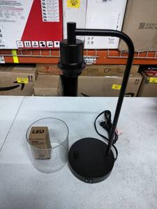 lot 2076 image: Industrial Dimmable LED Table Lamp (2 Pack)