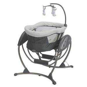 lot 2077 image: Graco� DuoGlider� Baby Swing Grey Infant