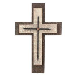 lot 2081 image: Stonebriar Decorative Weathered Wood Wall Cross 15