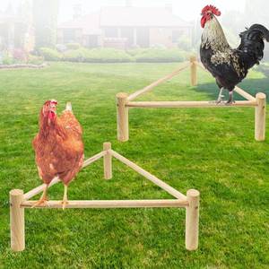 lot 2082 image: Two PCS Chicken Toys, Chicken Coop Accessories, Chicken Perch, Strong Roosting Bar for Coop & Brooder, Chicken Perches Roosting, Training Perch for Large Bird, Parrots, Chicken Wood Stand for Hen Chick