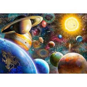 lot 2084 image: Jigsaw Puzzles 1000 Pieces for Adults, Families (Space Traveler, Solar System) Pieces Fit Together Perfectly