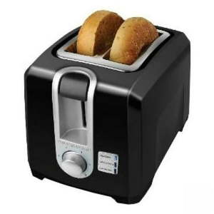 lot 3020 image: BLACKDECKER 2-Slice Extra Wide Slot Toaster Black