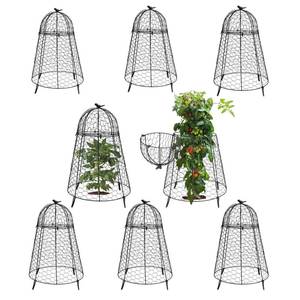 lot 3026 image: COATTOA Plant Protector Chicken Wire Cloche 8 PCS (dented), Plant Protectors from Animals, 18.7�12 Inch Large Garden Cloches for Plants, Sturdy 2-in-1 Cloche Dome for Plants, Plant Protectors for Easy Pruning
