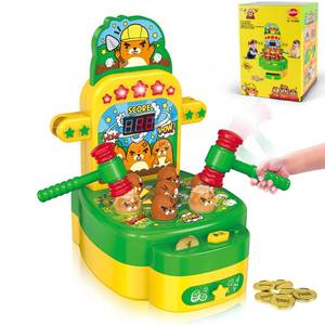 lot 3041 image: VATOS Whack Game Mole, Mini Electronic Arcade Game with 2 Hammers, Pounding Toys Toddler Toys for 3 4 5 6 7 8 Years Old Boys Girls, Whack Game Mole Toy, Developmental Toy Interactive Toy
