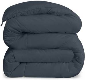 lot 3995 image: Utopia Bedding All Season 250 GSM Comforter - Soft Down Alternative Comforter - Plush Siliconized Fiberfill Duvet Insert - Box Stitched (KingCal King, Gray)